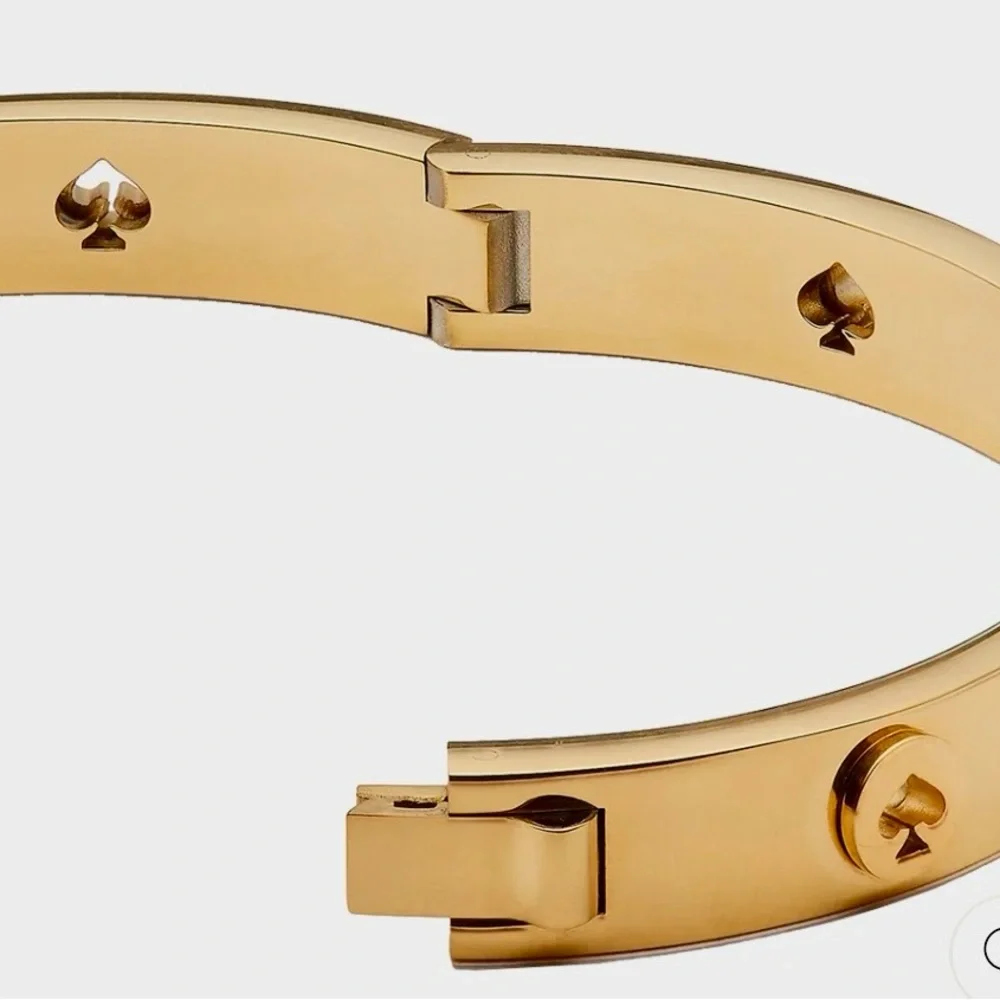 Kate Spade Spot the Spade Studded Bangle Bracelet - Minimalist Quiet Luxury - Picture 3 of 12